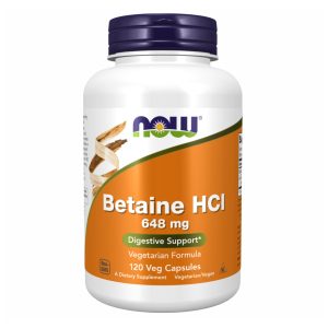 Betaine HCI 648mg - 120vcaps фото1