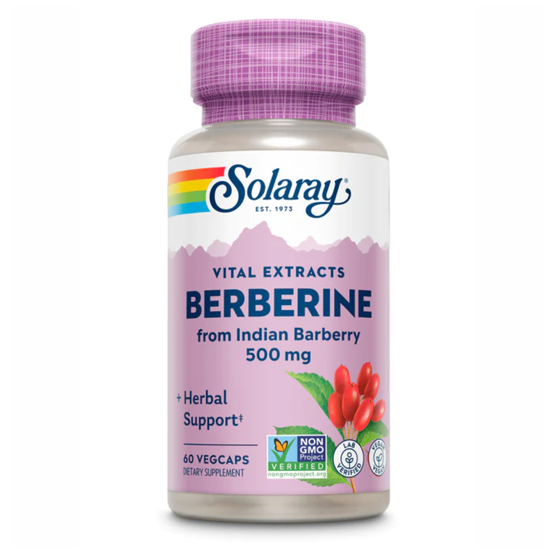 Berberine from Indian Barberry 500mg - 60 vcaps фото1