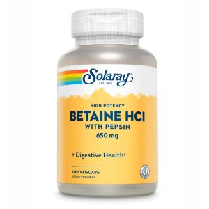 High Potency Betain HCl with Pepsin 650mg - 100 vcaps фото1