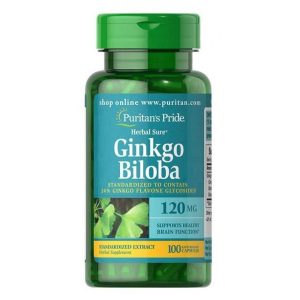 Ginkgo Biloba Standardized Extract 120mg - 100caps фото1