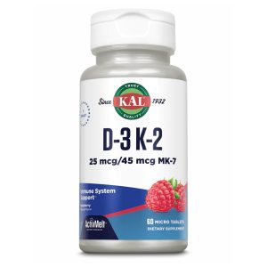 D3 & K2 25mcg - 60 tabs Raspberry фото1