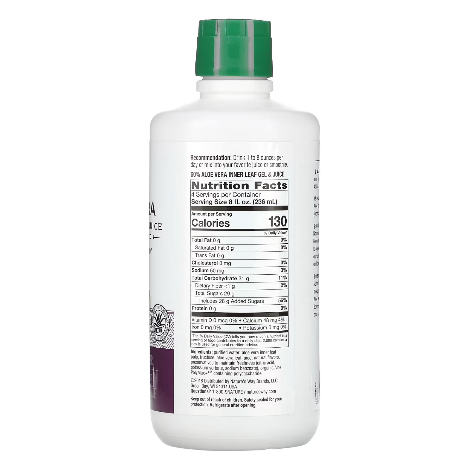 Aloe Vera Gel & Juice (Berry) - 1000 ml фото2