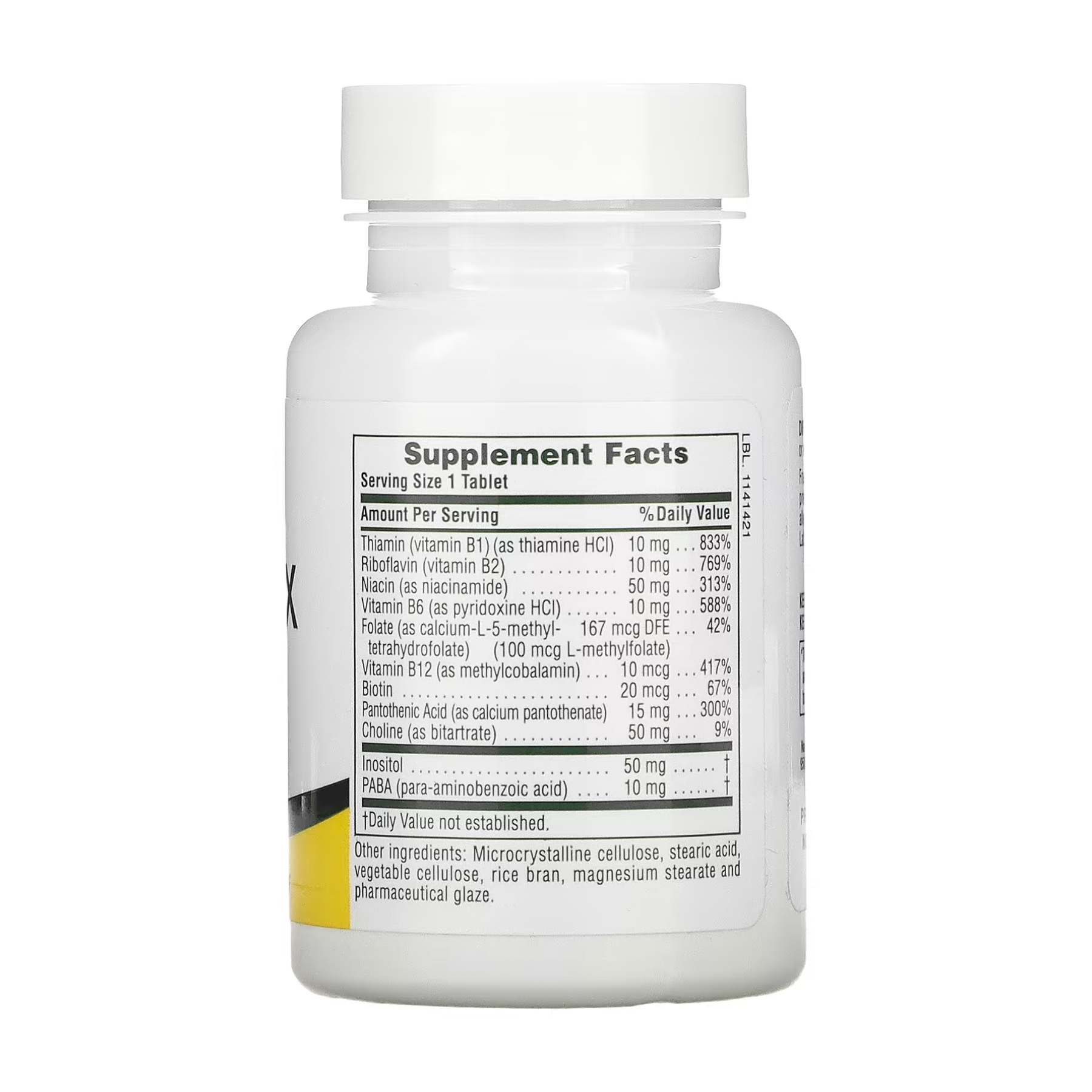 B-Complex with Rice Bran - 90 tabs фото2