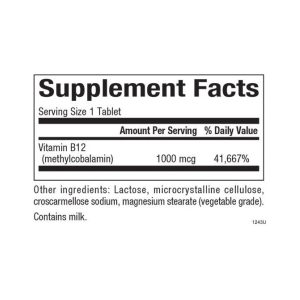B12 Methylcobalamin 1000 mcg - 90 tabs фото2