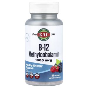 B12 Methylcobalamin 1000mcg - 60 lozenges Berry фото1