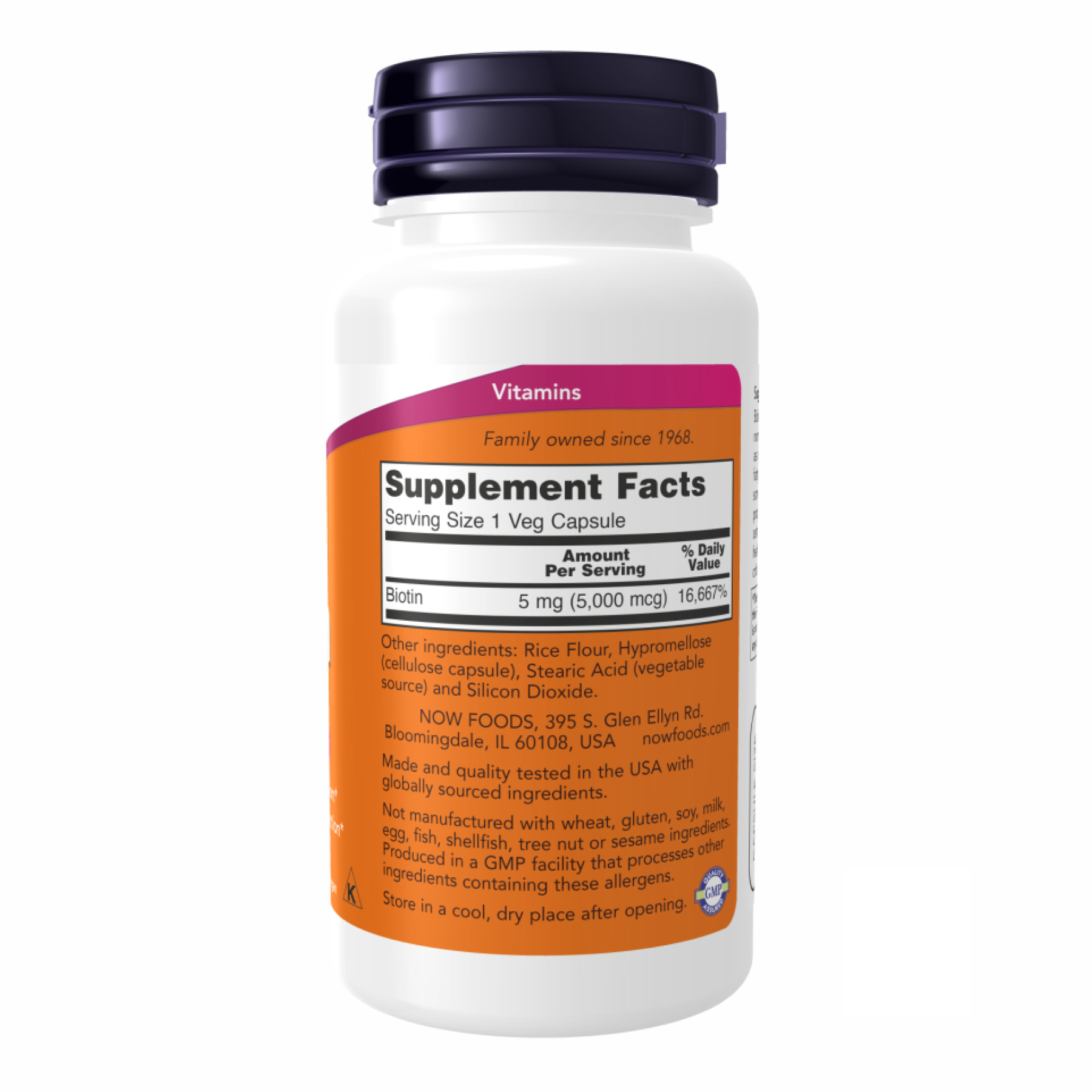 BIOTIN 5000mcg - 60 vcaps фото2