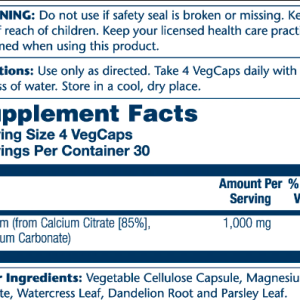 Calcium Citrate 1000mg - 120 vcaps фото2