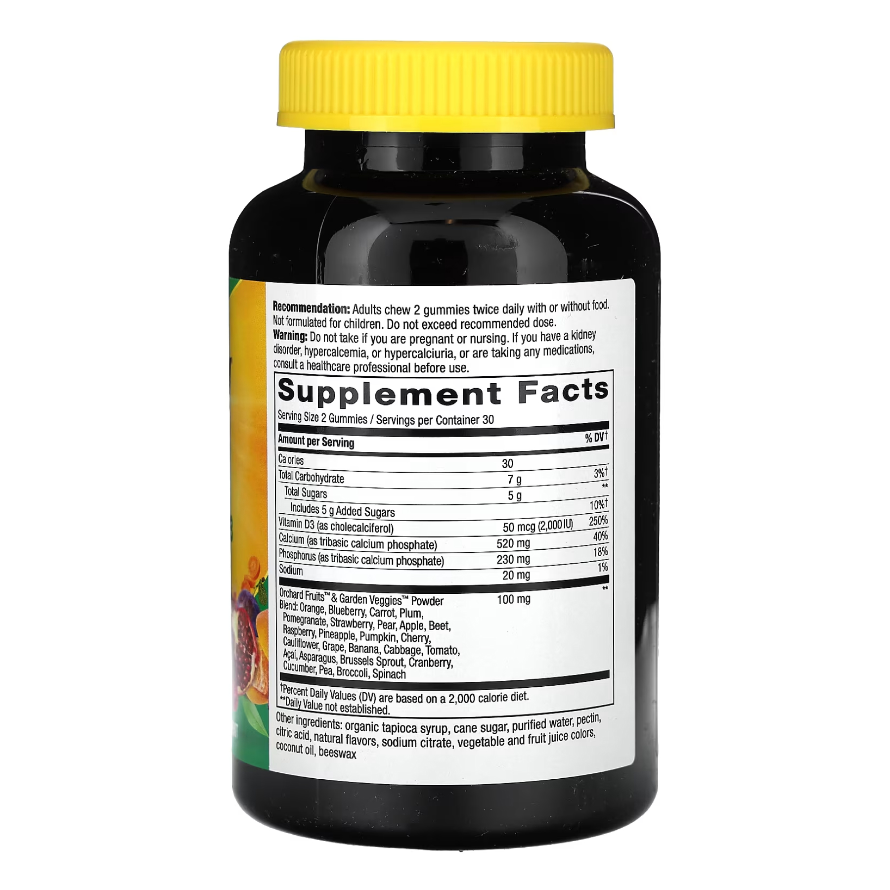 Calcium + D3 Gummy 60 ct (HFS) фото2