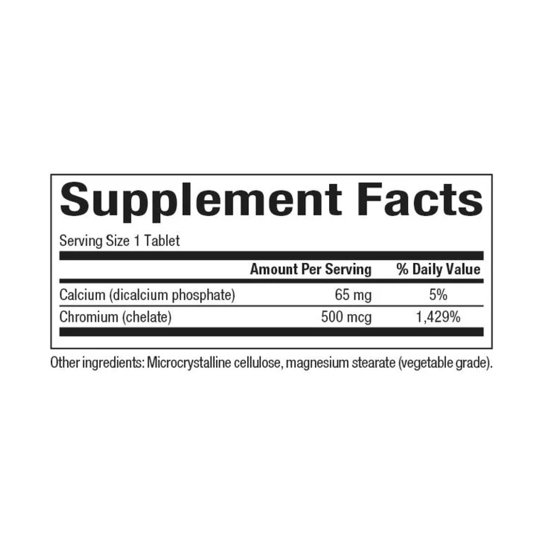 Chromium GTF Chelate 500mcg - 90 tabs фото2