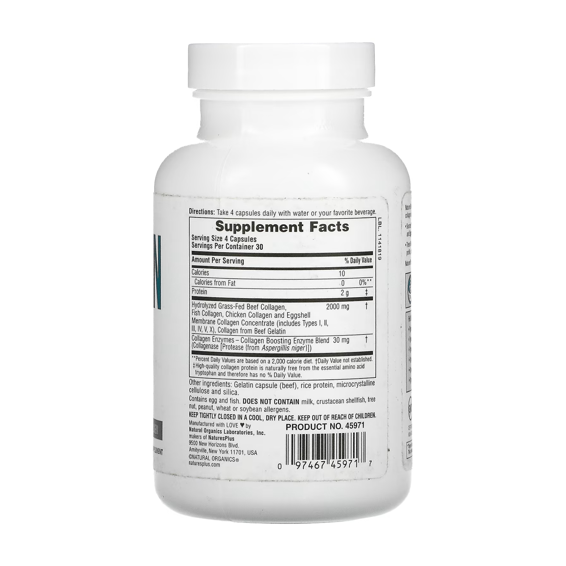 Collagen Peptides - 120 caps фото2