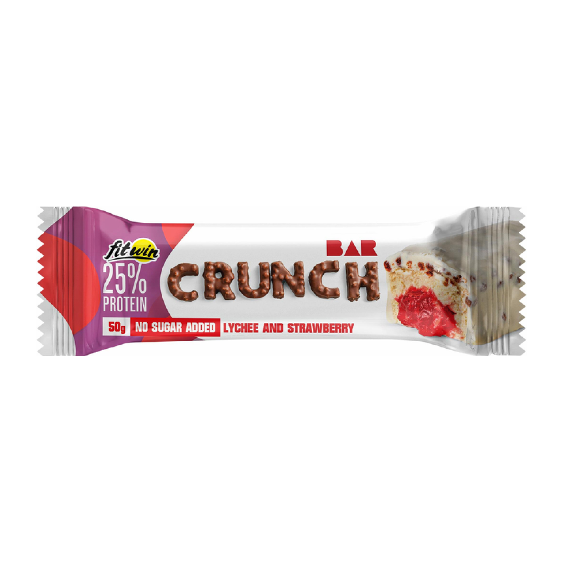 Crunch Bar - 12x50g Lychee and Strawberry фото1