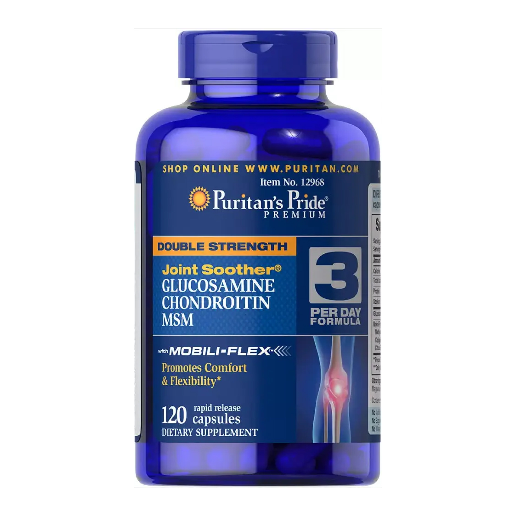 Double Strength Glucosamine, Chondroitin & MSM Joint Soother® - 120 caps фото1