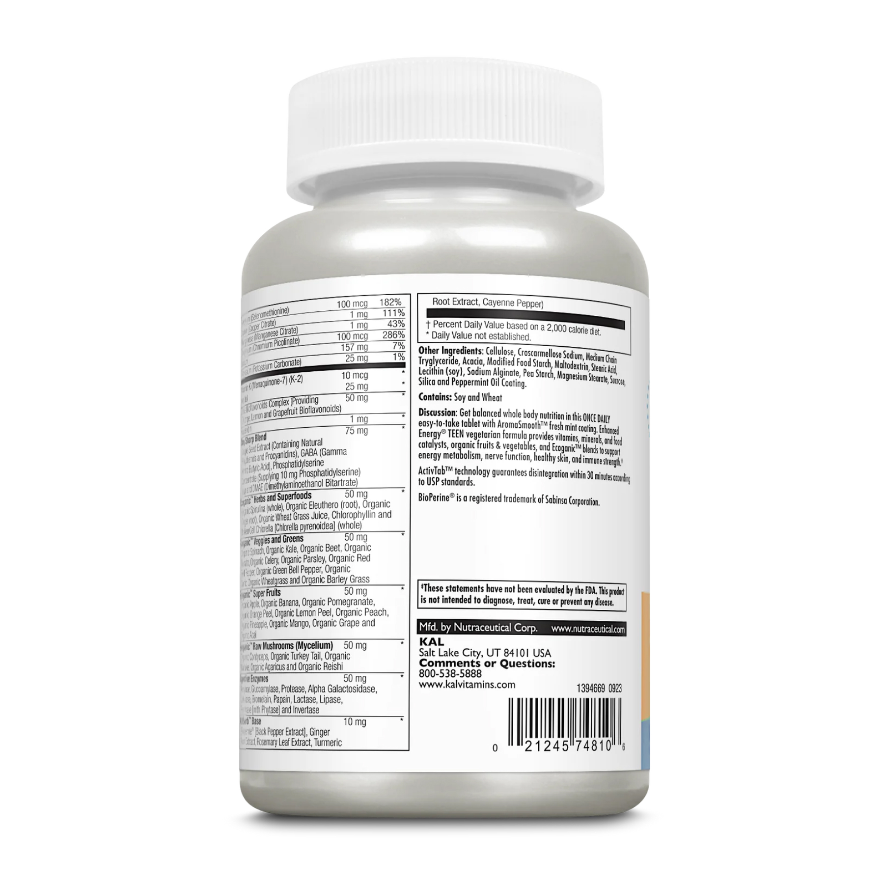 Enhanced Energy for Teens - 60 tabs фото3