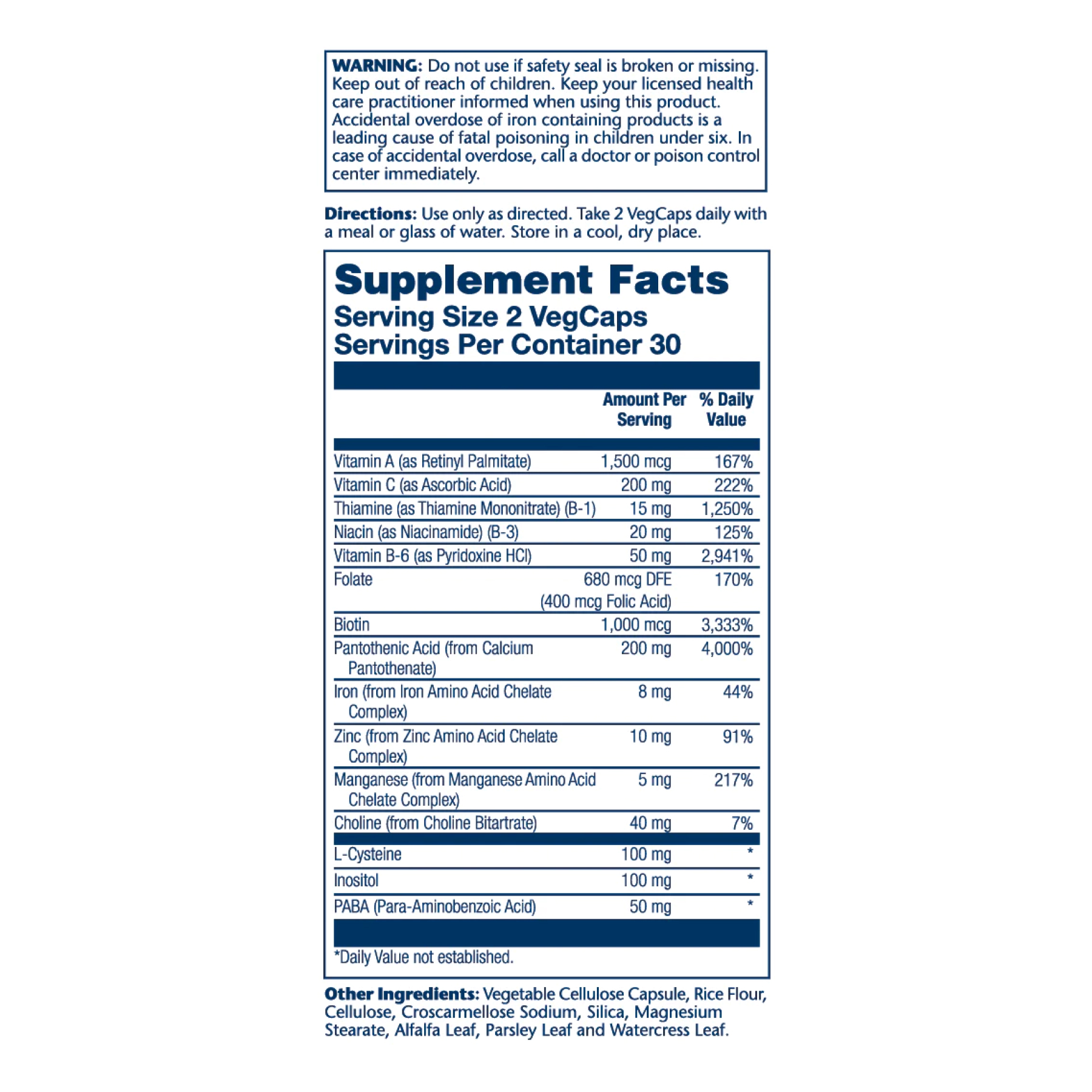 Hair Nutrients - 60 vcaps фото2