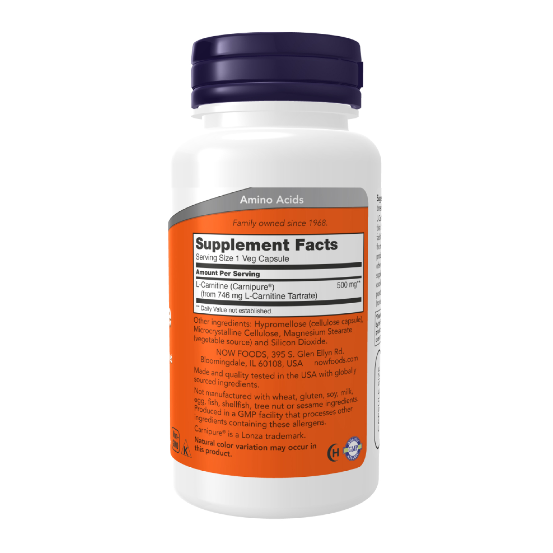 L-Carnitine 500mg - 60 vcaps фото2
