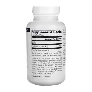 L-Lysine 1000mg - 100 tabs фото2