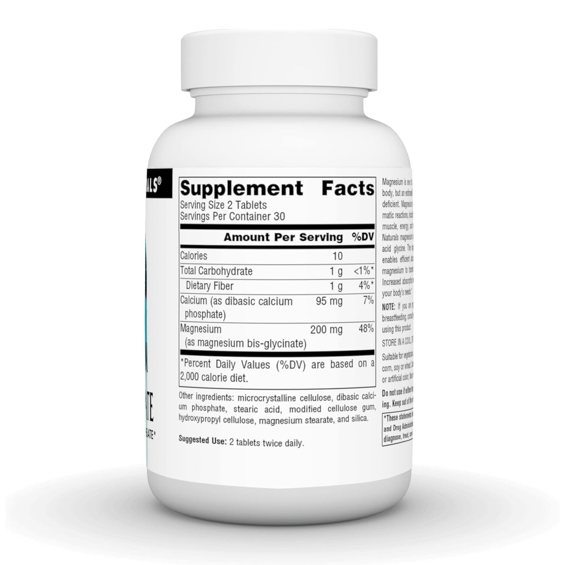 Magnesium Bis-Glycinate - 60 tabs фото2