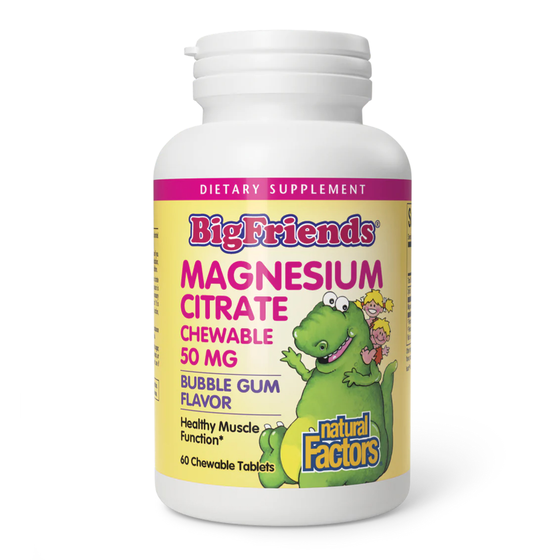 Magnesium Citrate 50mg - 60 tabs Bubble Gum фото1