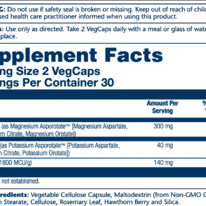 Magnesium & Potassium Asporotate - 60 vcaps фото2