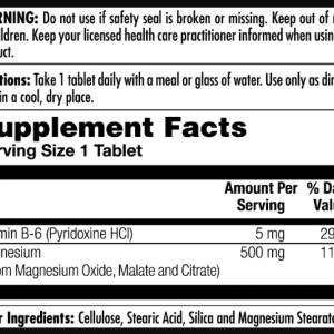Magnesium Sustained Release Triple Source 500mg - 100 tabs фото2