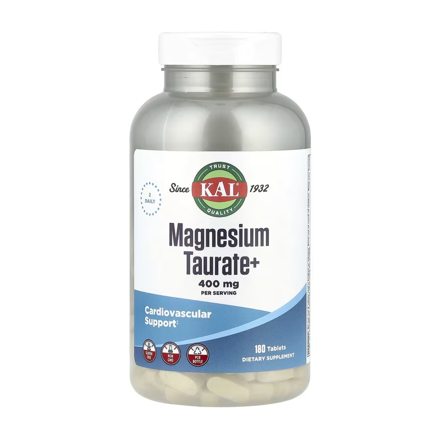 Magnesium Taurate 400mg - 180 tabs фото1