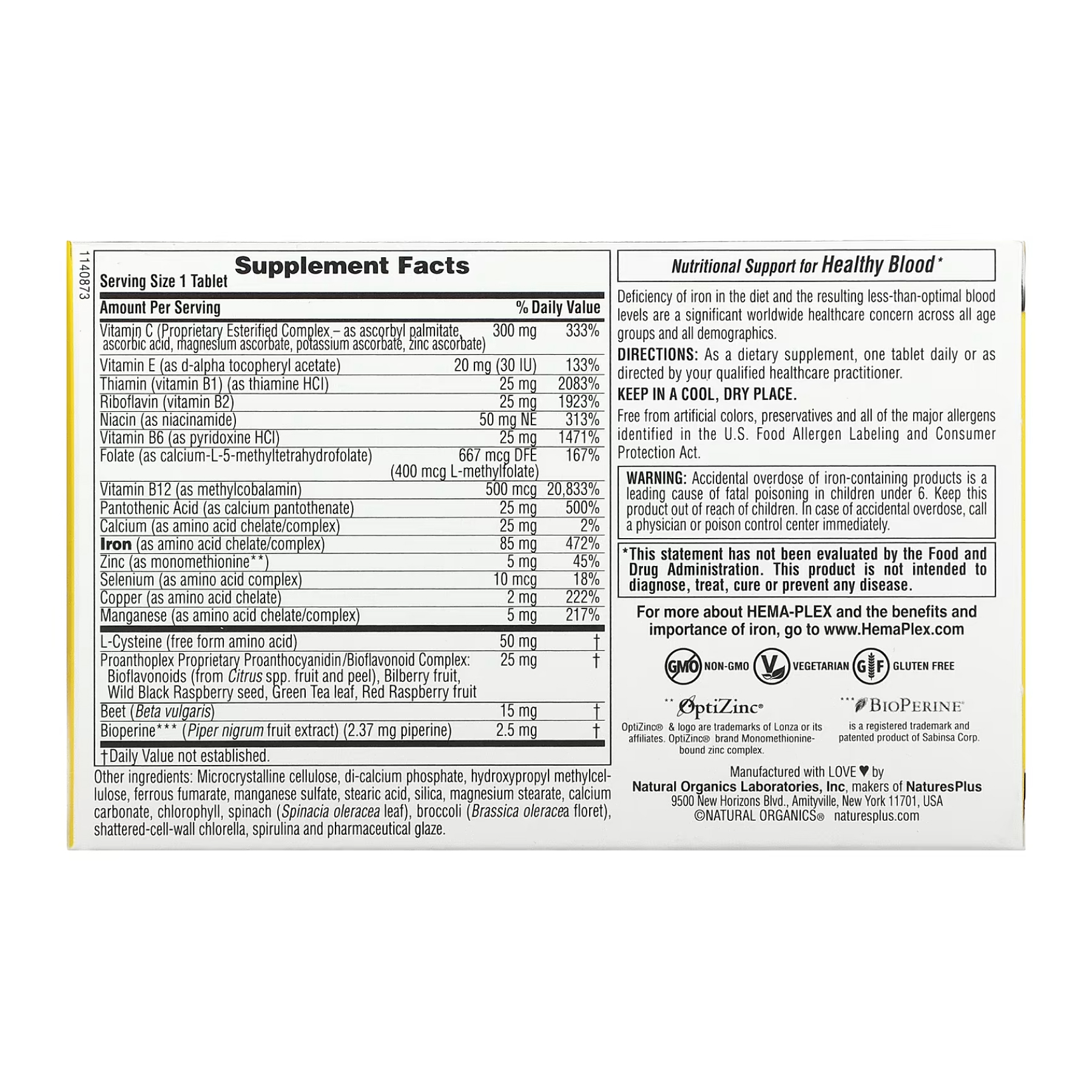 Hema-Plex - 30 tabs (blister) фото2