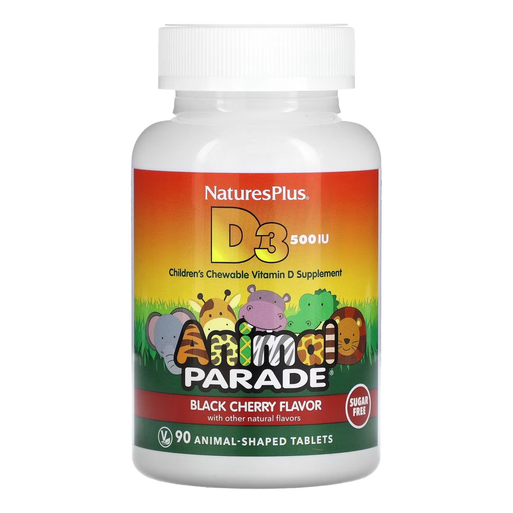 Kids Vit D3 Chewable Sugarfree 500 IU - 90 tabs фото1