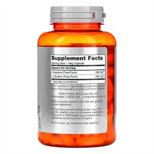 Arginine 500mg Citruline 250mg - 120 vcaps фото2