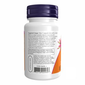 BIOTIN 1000mcg - 100 vcaps фото3