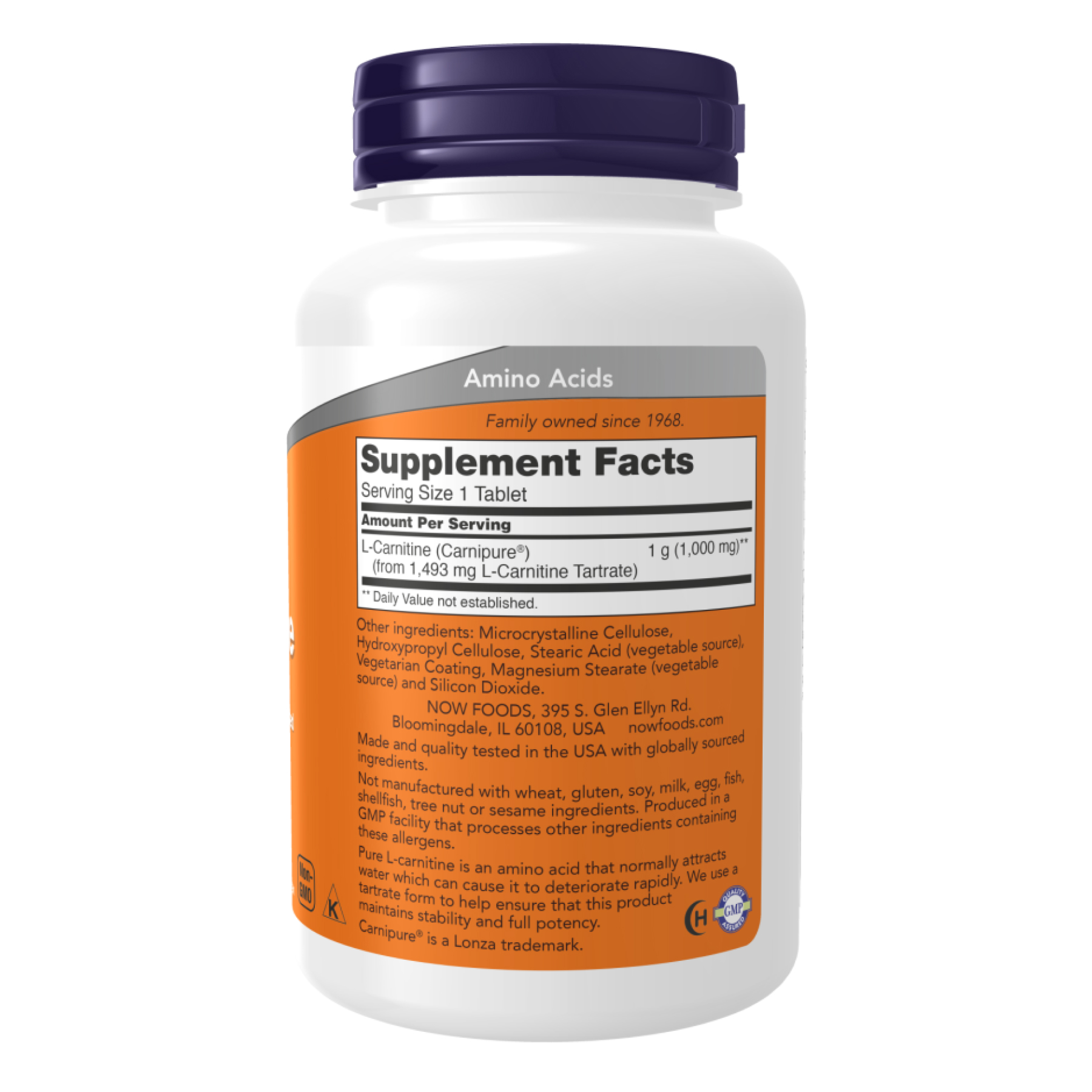 Carnitine Tartrate 1000mg - 100 tabs фото2
