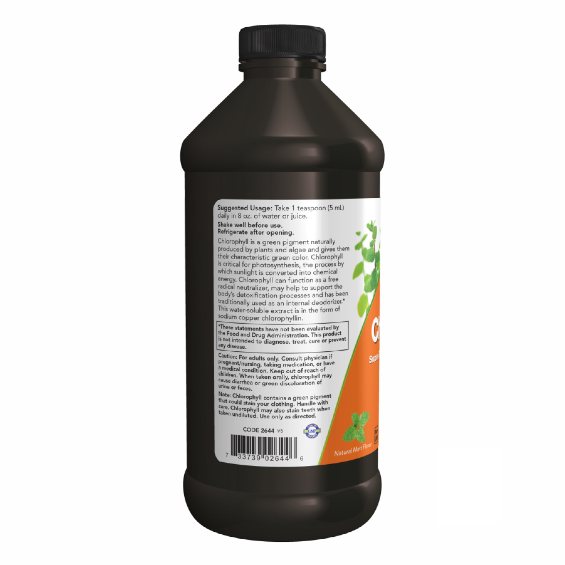 Chlorophyll Liquid Mint - 16 oz фото3