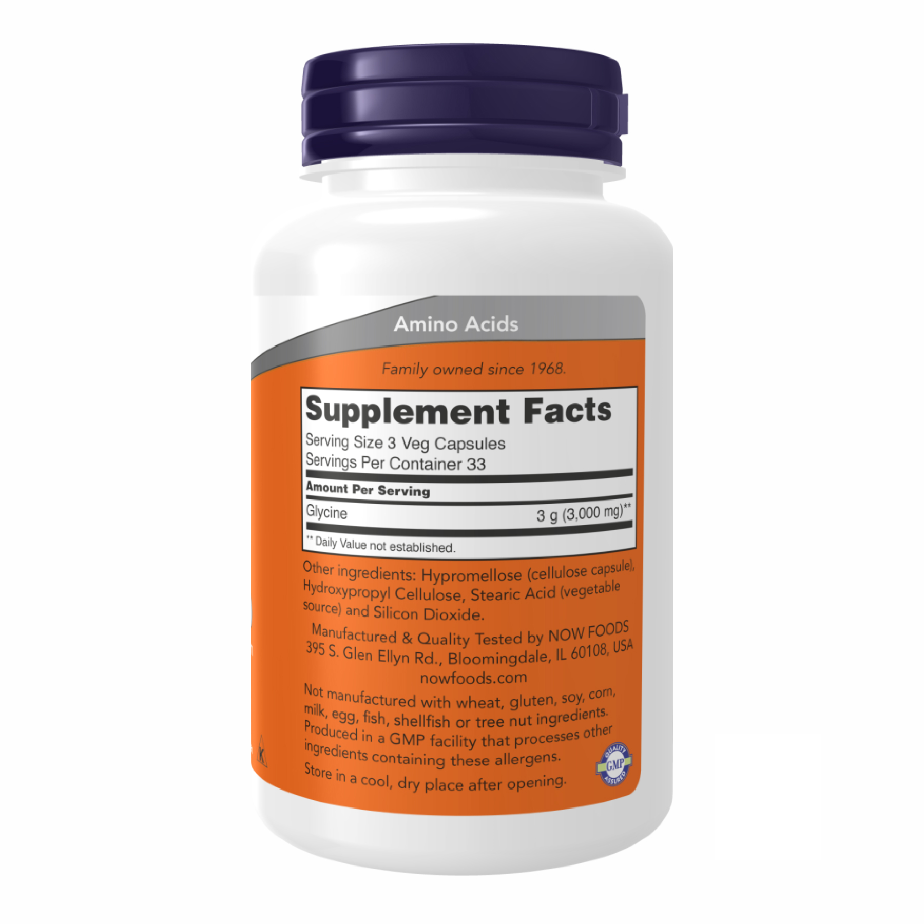 Glycine 1000mg - 100 vcaps фото2