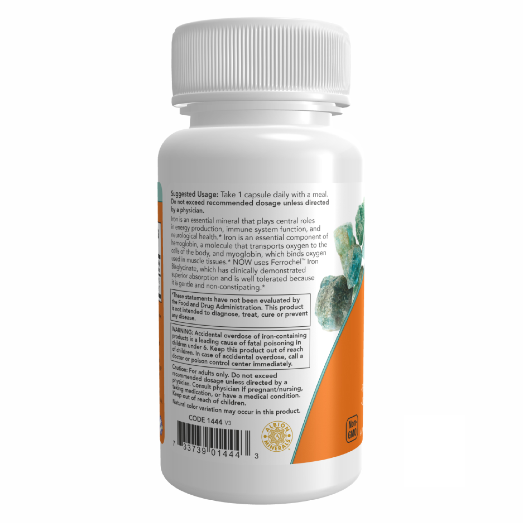 Iron 36mg Ferrochel - 90 vcaps фото3