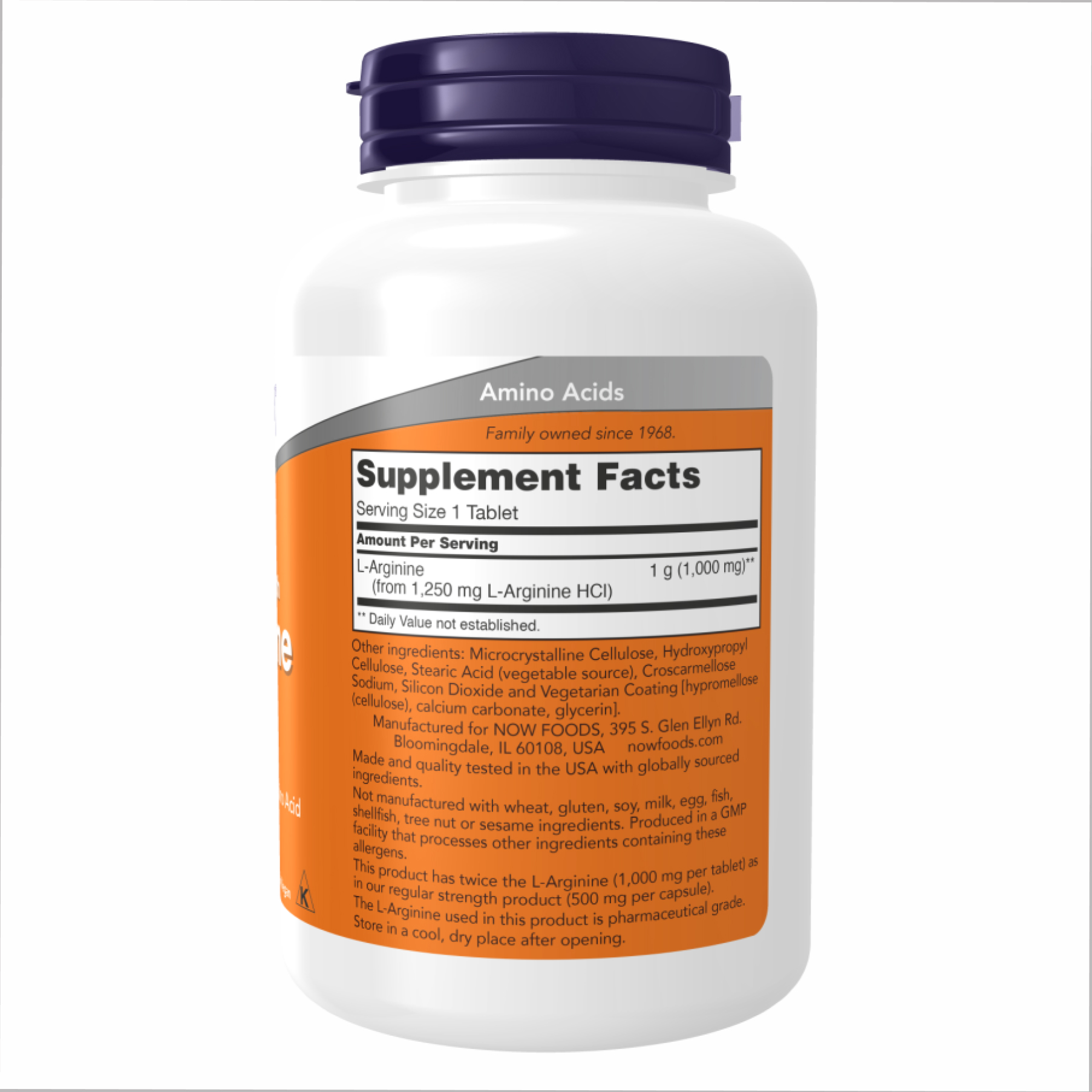 L-Arginine 1000mg - 120 tabs фото2