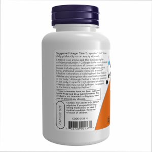 L-Proline 500mg - 120 vcaps фото3
