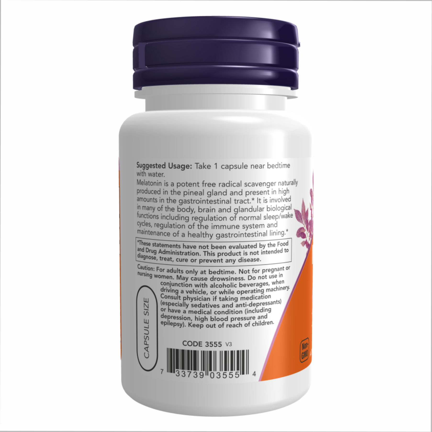 Melatonin 5 mg - 60 vcaps фото3