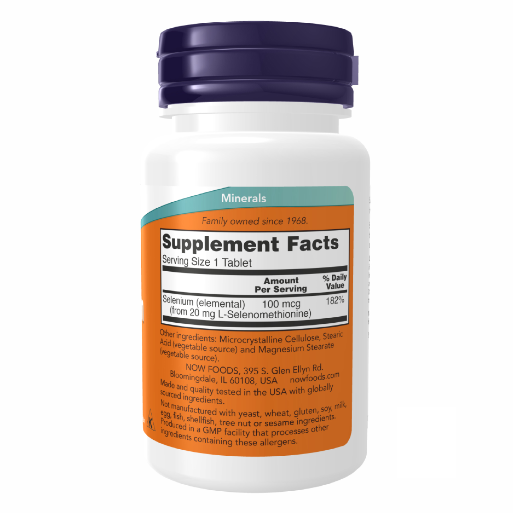 Selenium 100 mcg - 100 tabs фото2