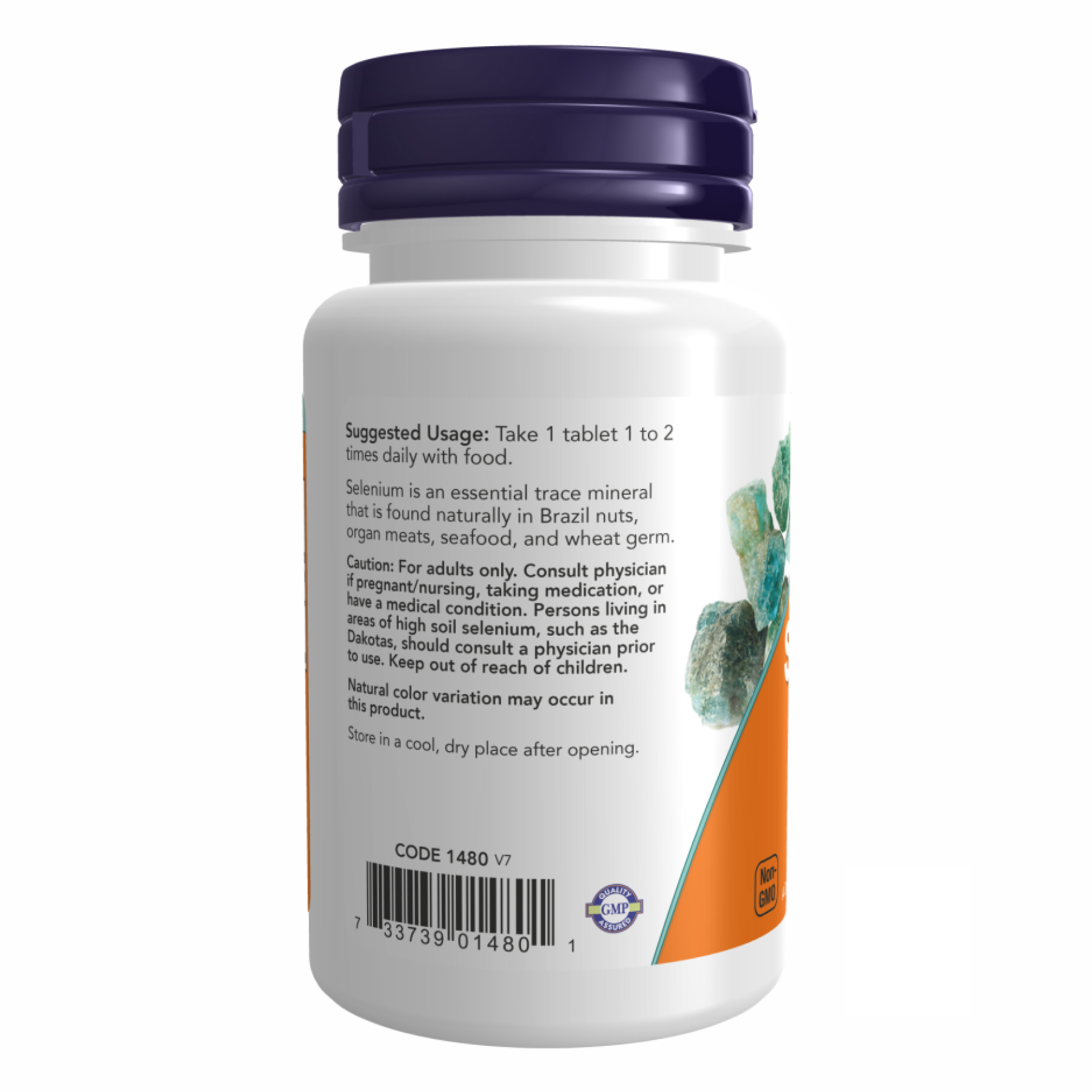 Selenium 100 mcg - 100 tabs фото3