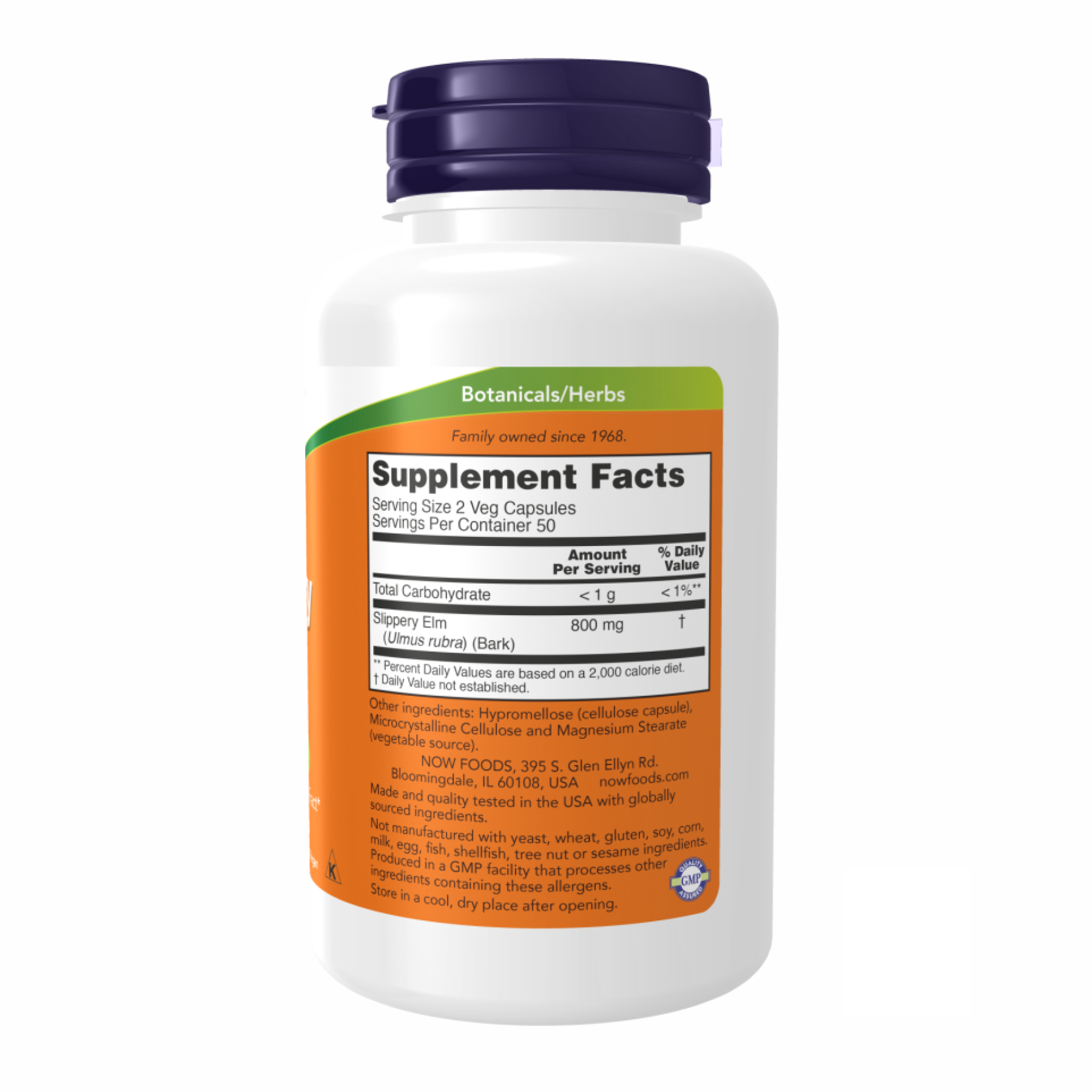 Slippery Elm 400 mg - 100 vcaps фото2