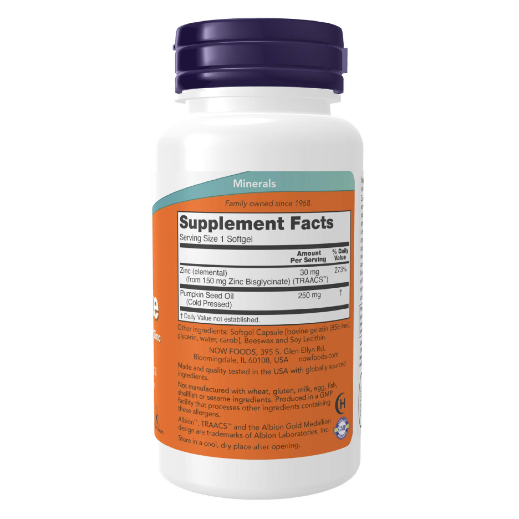 Zinc Glycinate 30mg - 120 sgels фото2
