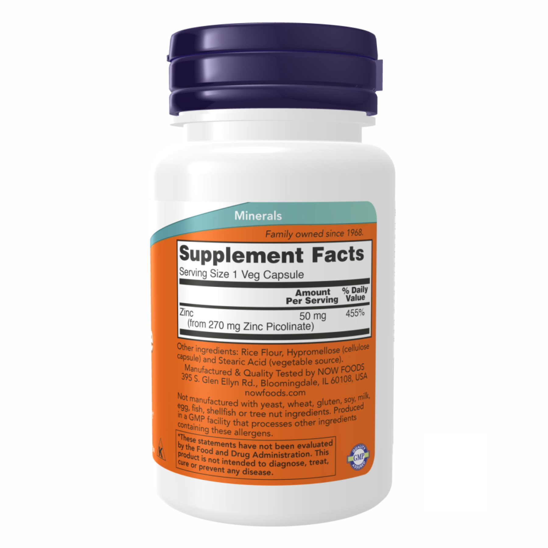 Zinc Picolinate 50 mg - 60 vcaps фото2