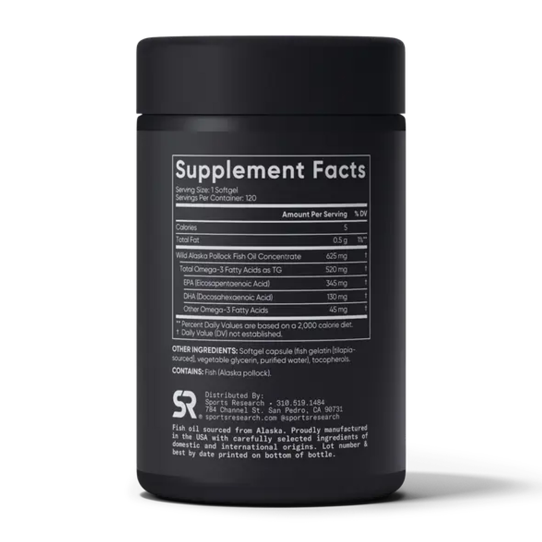 Omega-3 Fish Oil Alaska 625mg - 120 mini softgels фото2