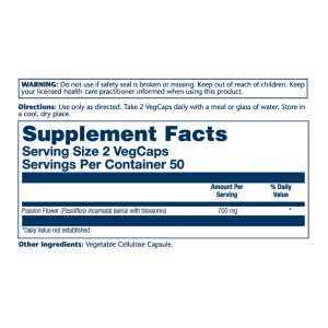 Passion Flower 700mg - 100 vcaps фото2