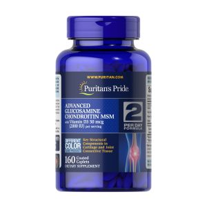 Triple Strength Glucosamine Chondroitin with Vitamin D3 - 160tabs фото1