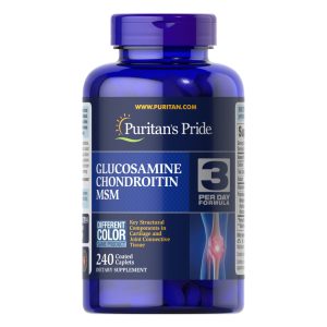 Glucosamine Chondroitin MSM Double Strength - 240 Caplets фото1