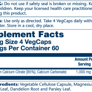 Calcium Citrate 1000mg - 240 vcaps фото2