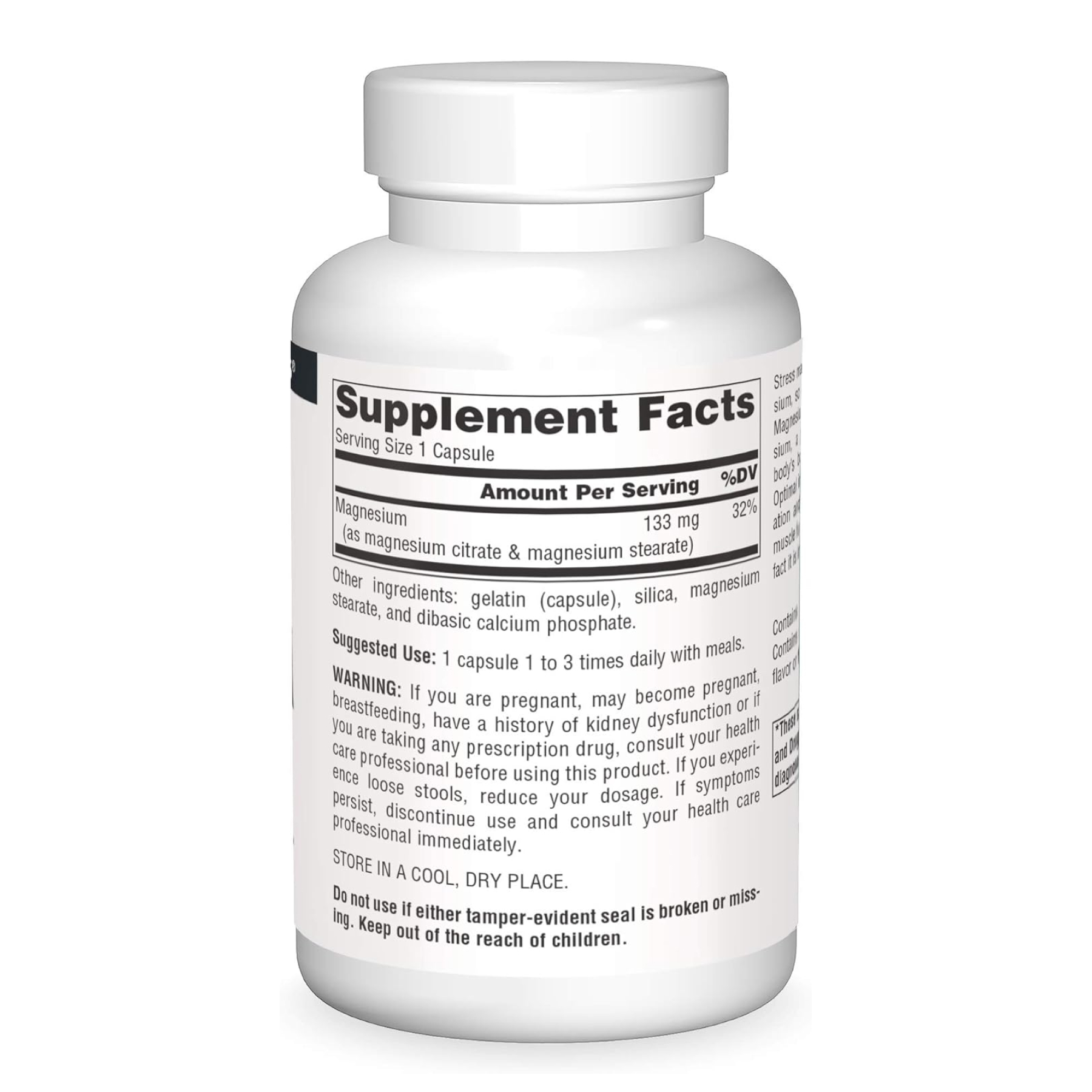 Magnesium Citrate 133mg - 90 caps фото2