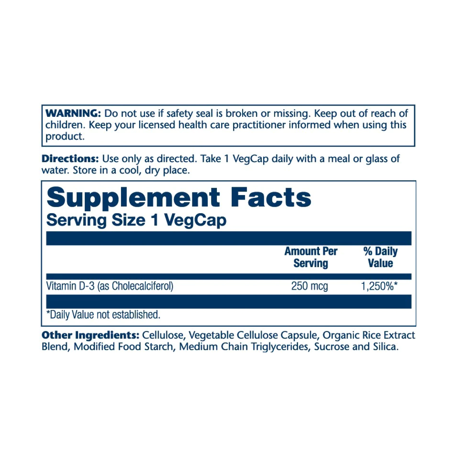 Super Strength Vitamin D-3 250mcg - 60 vcaps фото2