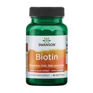 Biotin High Potency 10,000 mcg - 60sgels фото1