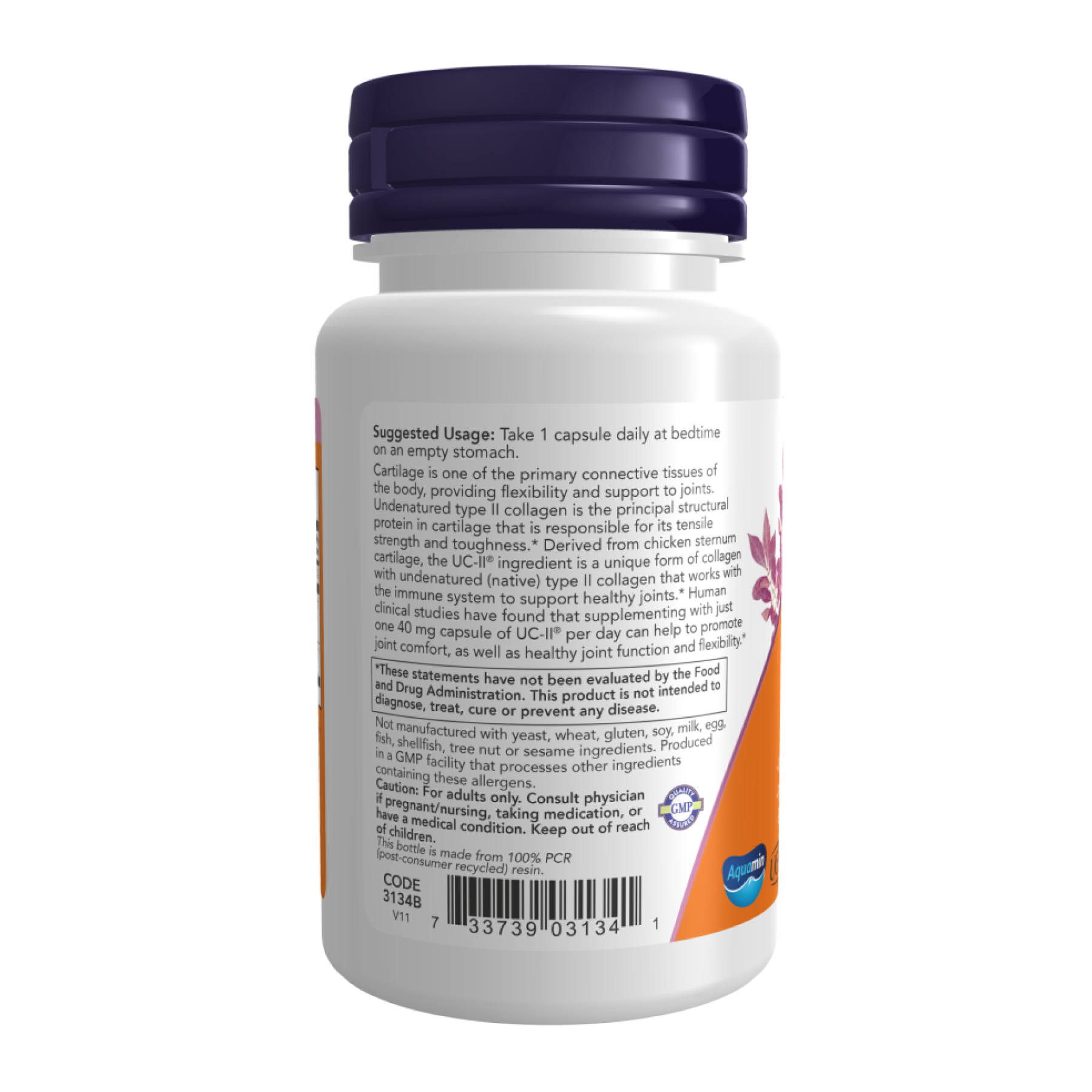 UC-II® Type II Collagen 40mg - 60 vcaps фото3